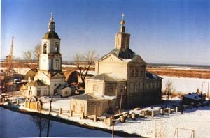 Стефановская церковь с колокольней. г.Котлас.