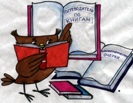 Иллюстрация - сова с книгой.