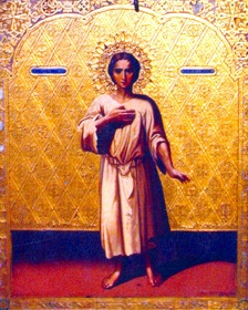 Икона "Святого Иоанна Устюжского". 1900 г. Икона находится в церкви Св. Стефана Пермского г.Великий Устюг.